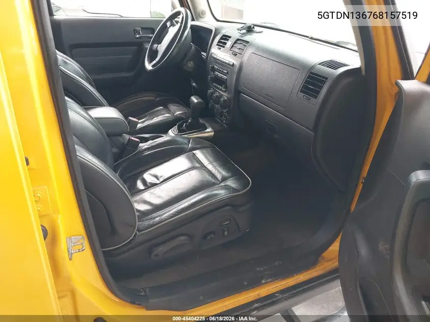 2006 Hummer H3 Suv VIN: 5GTDN136768157519 Lot: 45404225