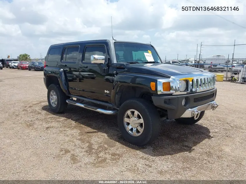 2006 Hummer H3 Suv VIN: 5GTDN136468321146 Lot: 45446667