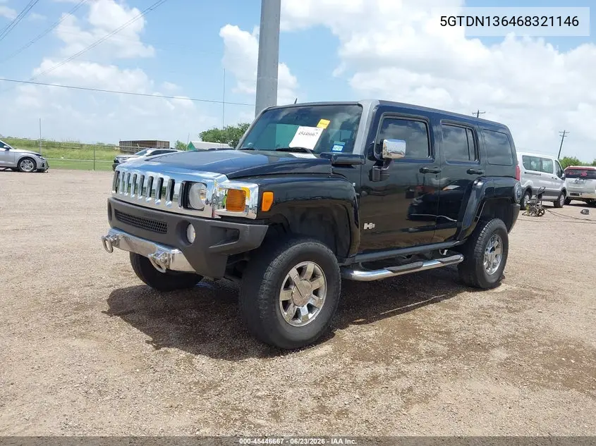 2006 Hummer H3 Suv VIN: 5GTDN136468321146 Lot: 45446667