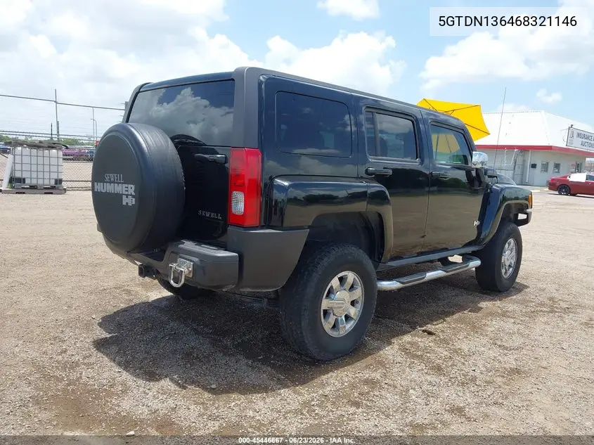 2006 Hummer H3 Suv VIN: 5GTDN136468321146 Lot: 45446667