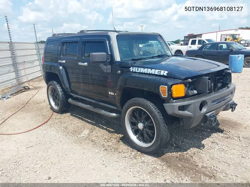 2006 Hummer H3 Suv VIN: 5GTDN136968108127 Lot: 45471532