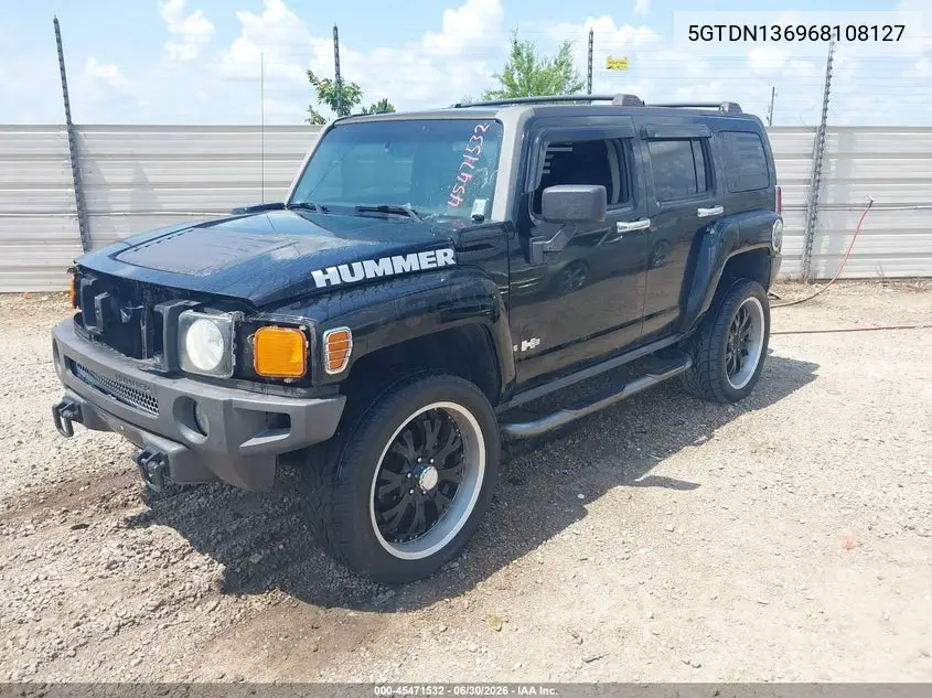 2006 Hummer H3 Suv VIN: 5GTDN136968108127 Lot: 45471532