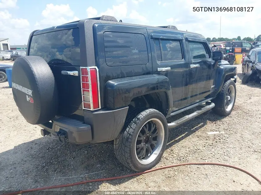2006 Hummer H3 Suv VIN: 5GTDN136968108127 Lot: 45471532