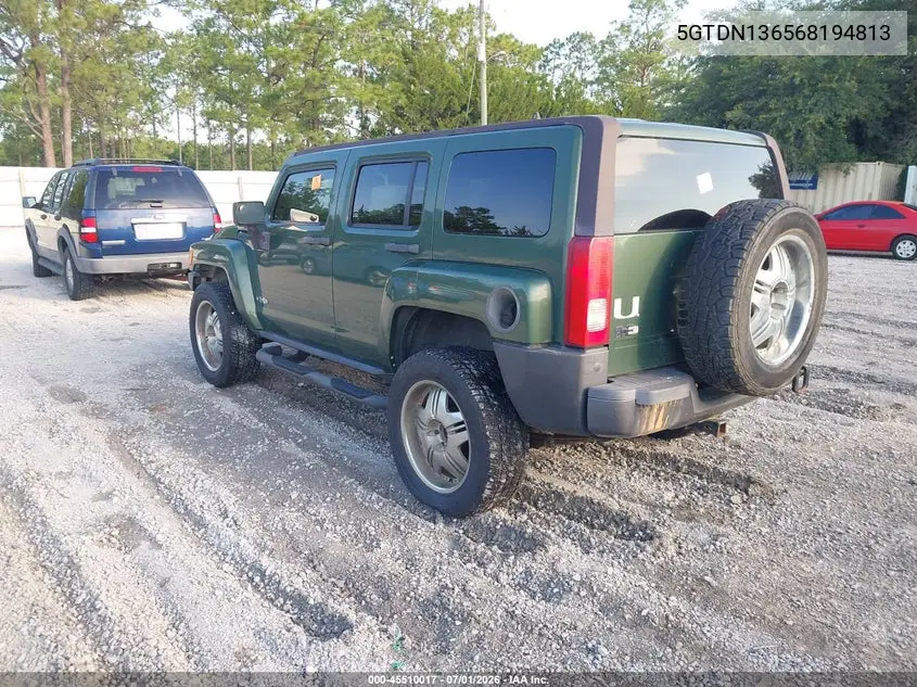 2006 Hummer H3 Suv VIN: 5GTDN136568194813 Lot: 45510017