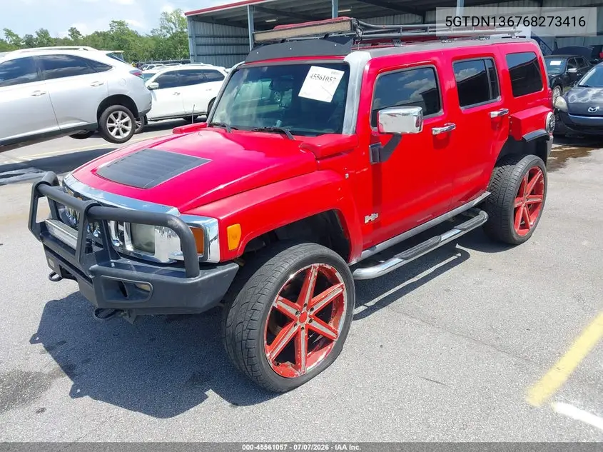 2006 Hummer H3 Suv VIN: 5GTDN136768273416 Lot: 45561057