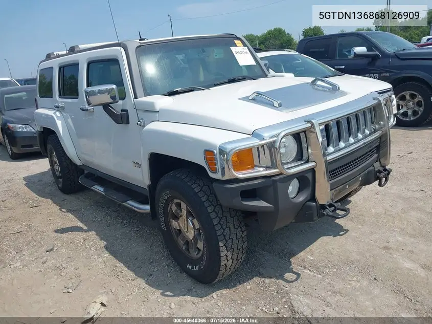 2006 Hummer H3 Suv VIN: 5GTDN136868126909 Lot: 45640366