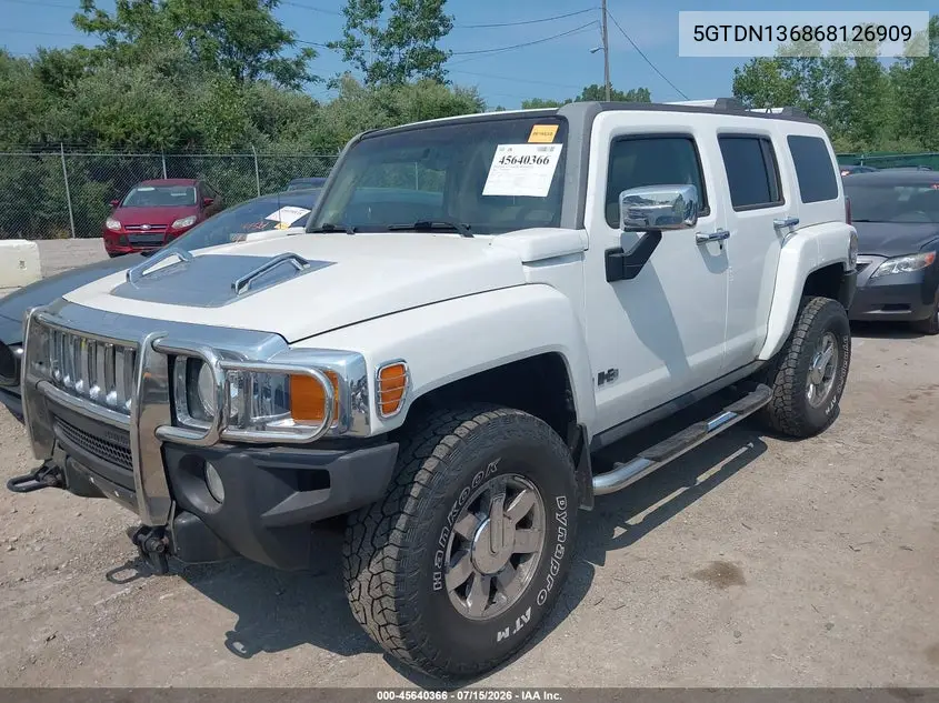 2006 Hummer H3 Suv VIN: 5GTDN136868126909 Lot: 45640366
