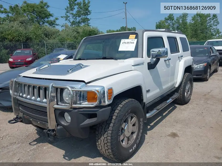 2006 Hummer H3 Suv VIN: 5GTDN136868126909 Lot: 45640366