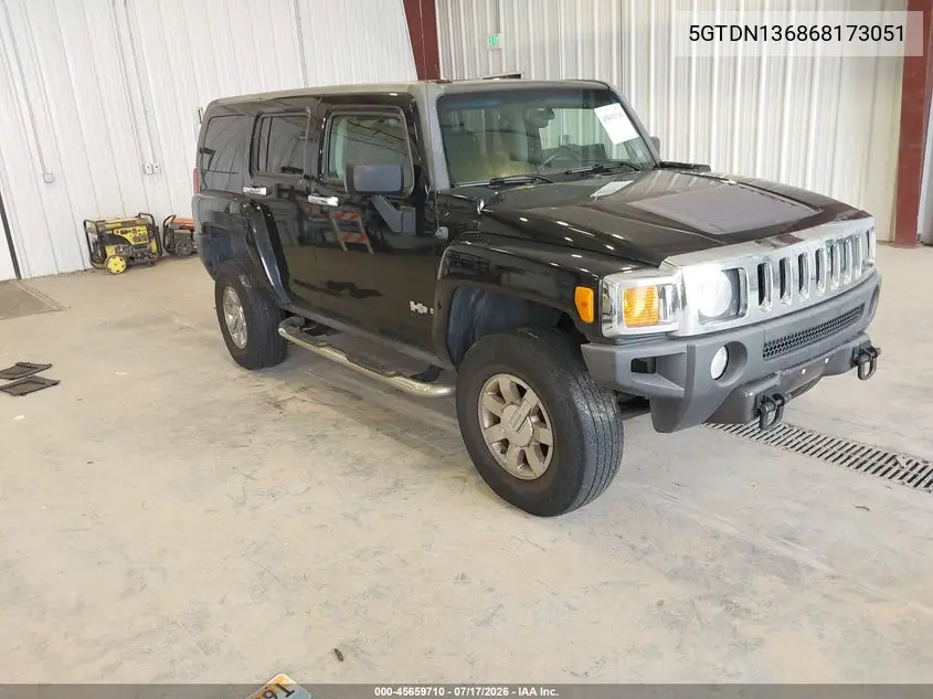 2006 Hummer H3 Suv VIN: 5GTDN136868173051 Lot: 45659710