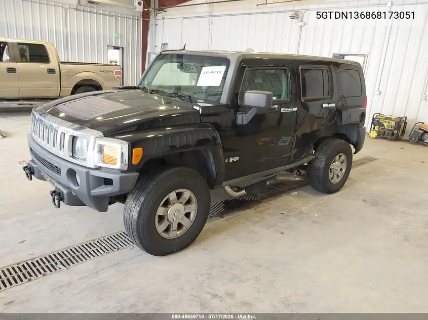 2006 Hummer H3 Suv VIN: 5GTDN136868173051 Lot: 45659710