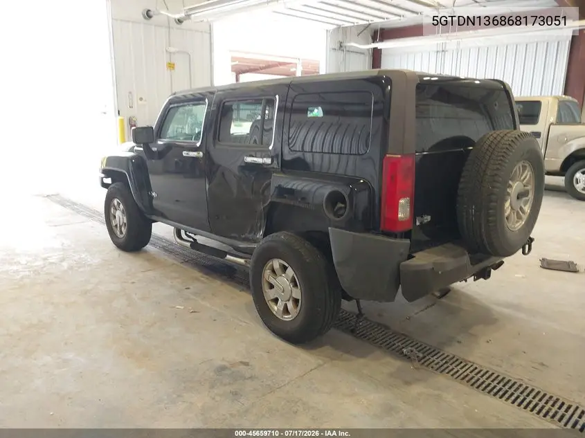 2006 Hummer H3 Suv VIN: 5GTDN136868173051 Lot: 45659710