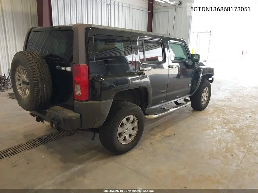 2006 Hummer H3 Suv VIN: 5GTDN136868173051 Lot: 45659710