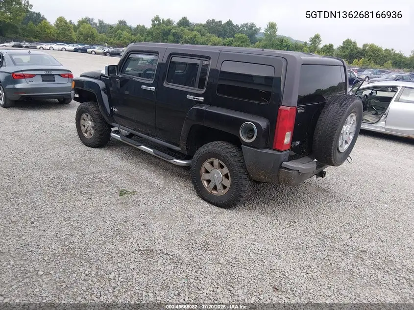 2006 Hummer H3 Suv VIN: 5GTDN136268166936 Lot: 45668082