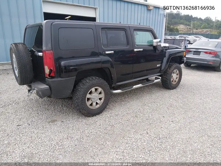 2006 Hummer H3 Suv VIN: 5GTDN136268166936 Lot: 45668082
