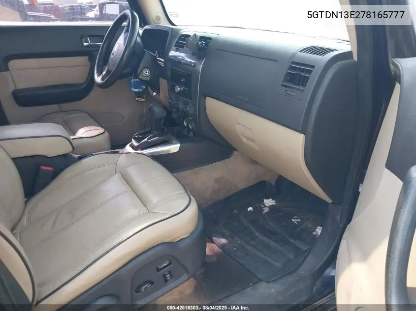 2007 Hummer H3 Suv VIN: 5GTDN13E278165777 Lot: 42816303