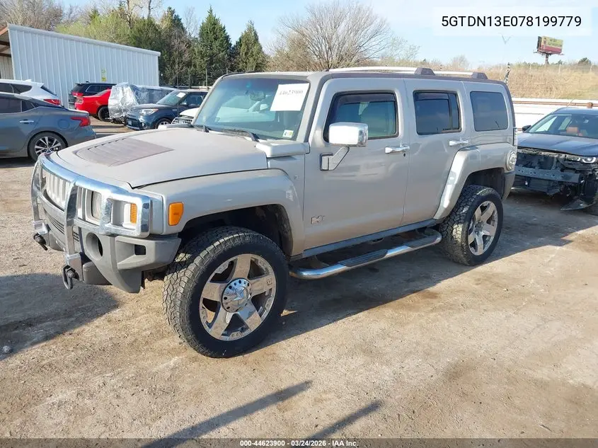 2007 Hummer H3 Suv VIN: 5GTDN13E078199779 Lot: 44623900