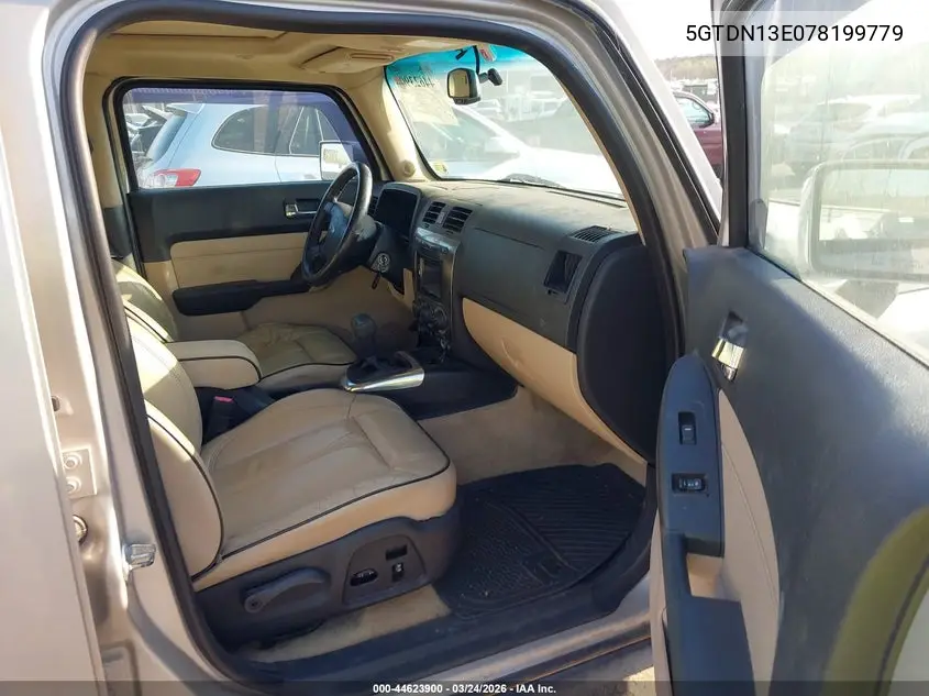 2007 Hummer H3 Suv VIN: 5GTDN13E078199779 Lot: 44623900