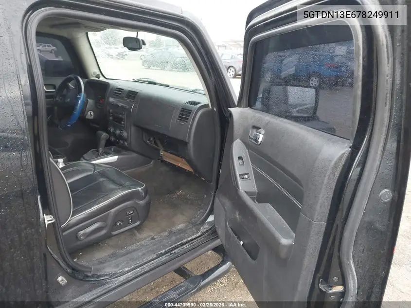 2007 Hummer H3 Suv VIN: 5GTDN13E678249911 Lot: 44709990