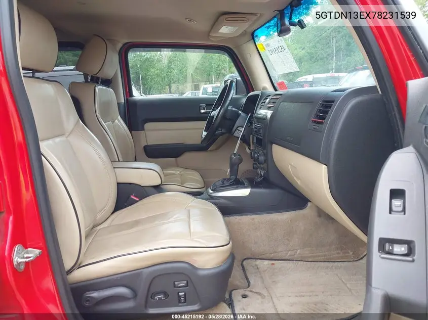 2007 Hummer H3 Suv VIN: 5GTDN13EX78231539 Lot: 45215192