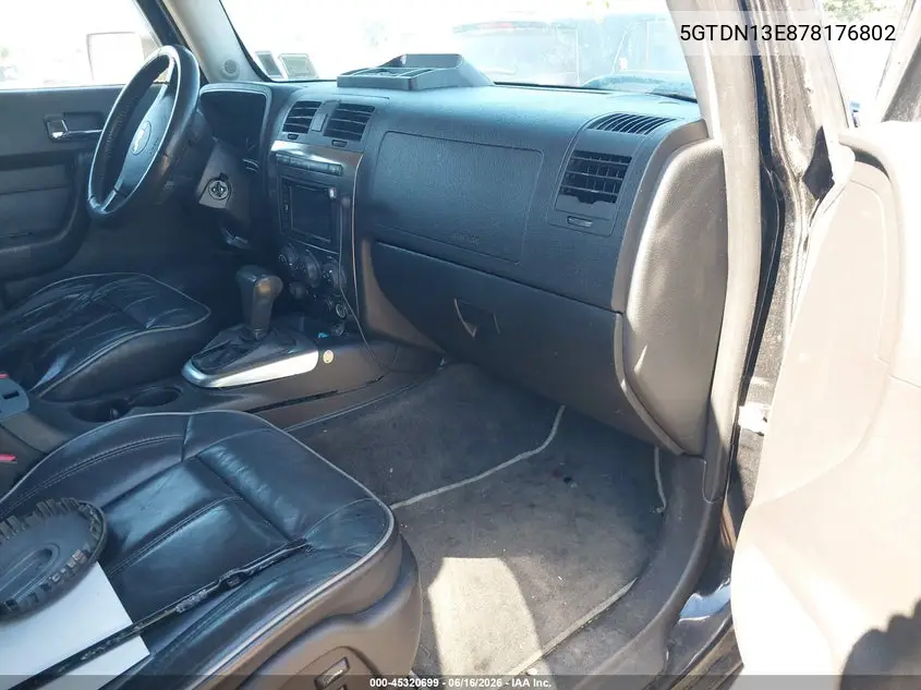 2007 Hummer H3 Suv VIN: 5GTDN13E878176802 Lot: 45320699