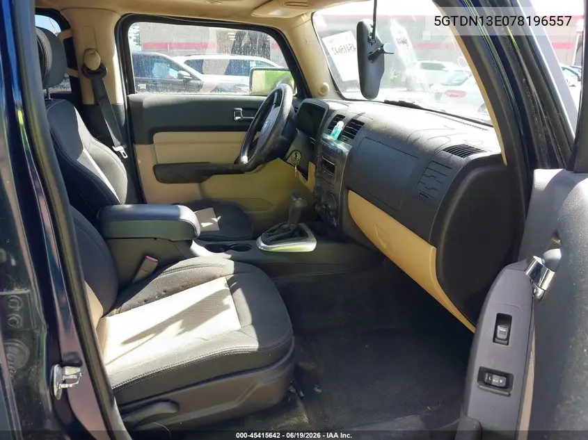 2007 Hummer H3 Suv VIN: 5GTDN13E078196557 Lot: 45415642