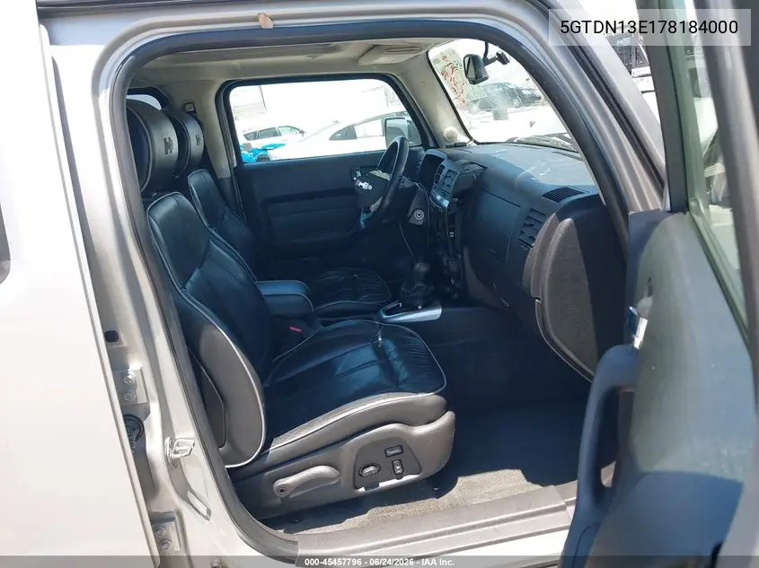 2007 Hummer H3 Suv VIN: 5GTDN13E178184000 Lot: 45457796
