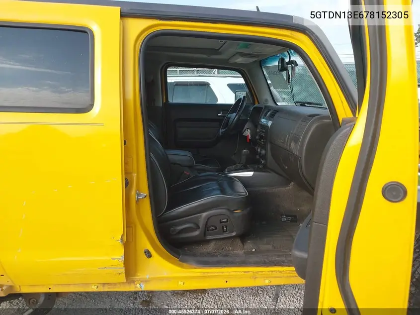 2007 Hummer H3 Suv VIN: 5GTDN13E678152305 Lot: 45526374