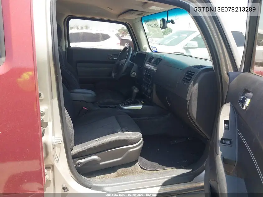 2007 Hummer H3 Suv VIN: 5GTDN13E078213289 Lot: 45671590