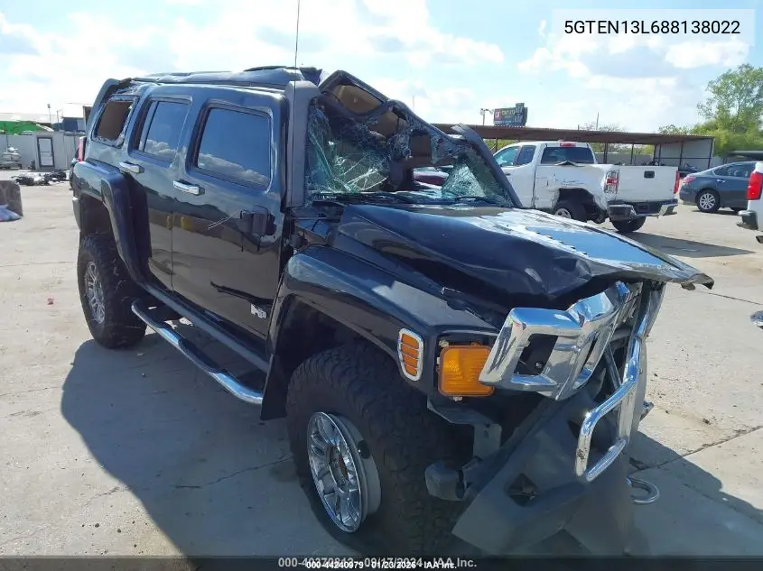 2008 Hummer H3 Suv Alpha VIN: 5GTEN13L688138022 Lot: 44240979