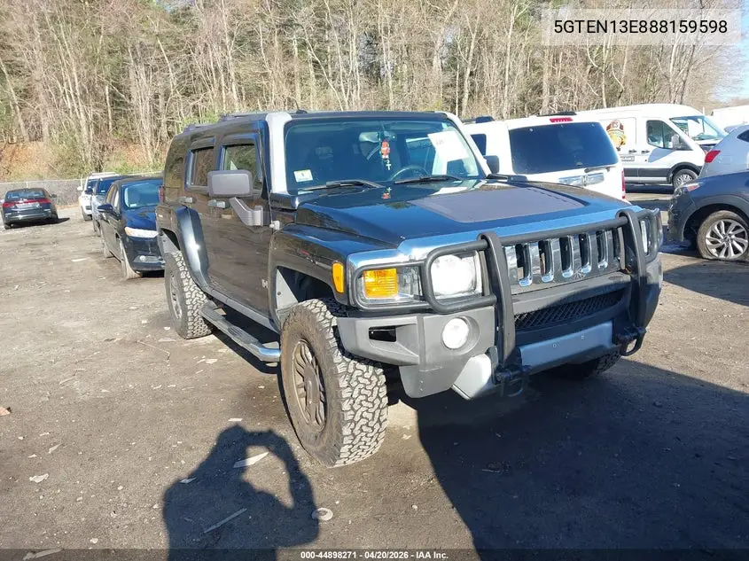 2008 Hummer H3 Suv VIN: 5GTEN13E888159598 Lot: 44898271