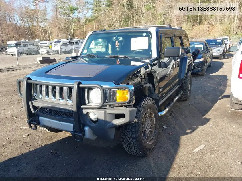 2008 Hummer H3 Suv VIN: 5GTEN13E888159598 Lot: 44898271
