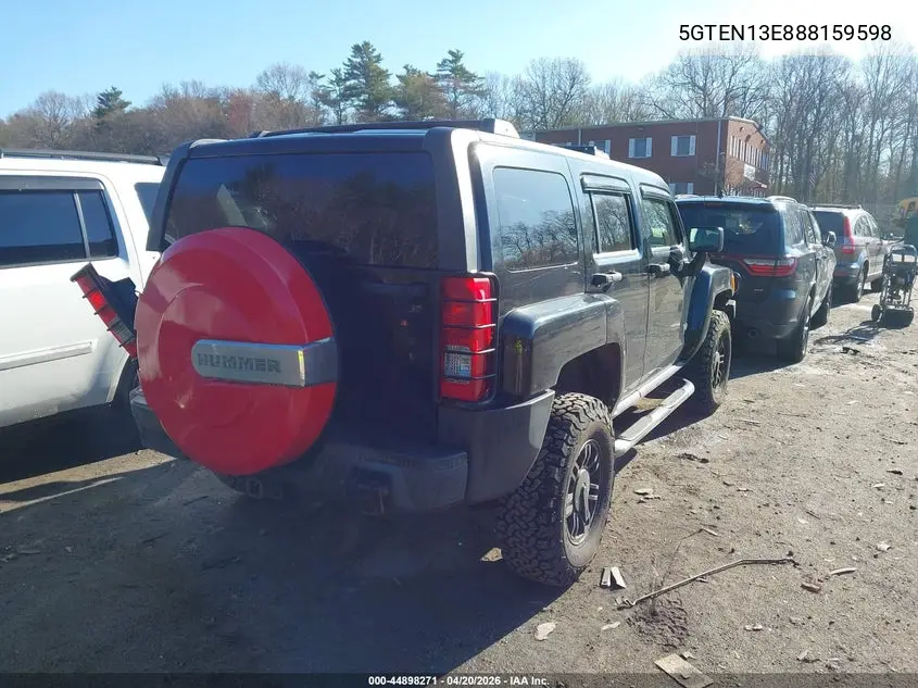 2008 Hummer H3 Suv VIN: 5GTEN13E888159598 Lot: 44898271