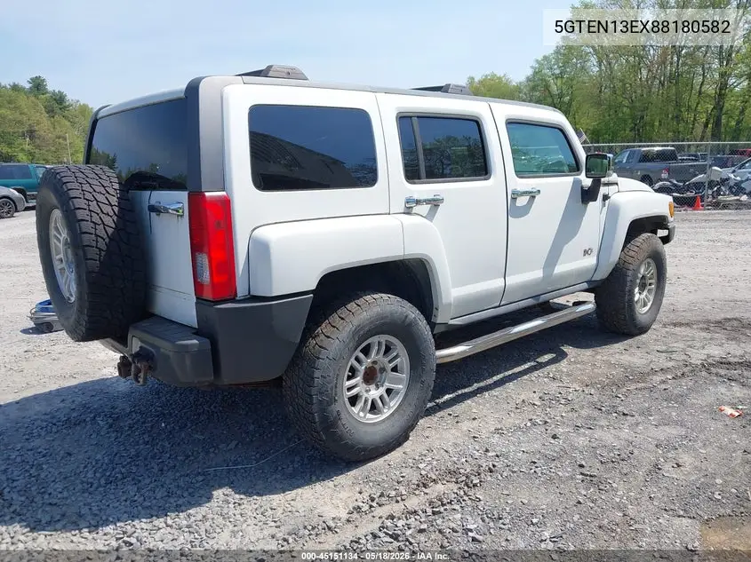 2008 Hummer H3 Suv VIN: 5GTEN13EX88180582 Lot: 45151134