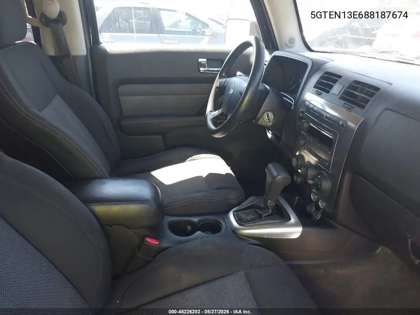 2008 Hummer H3 Suv VIN: 5GTEN13E688187674 Lot: 45226202
