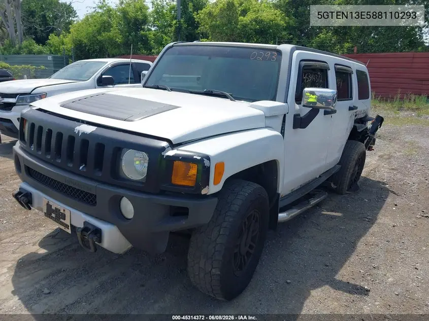 2008 Hummer H3 Suv VIN: 5GTEN13E588110293 Lot: 45314372