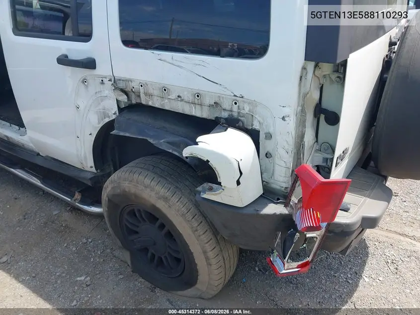 2008 Hummer H3 Suv VIN: 5GTEN13E588110293 Lot: 45314372