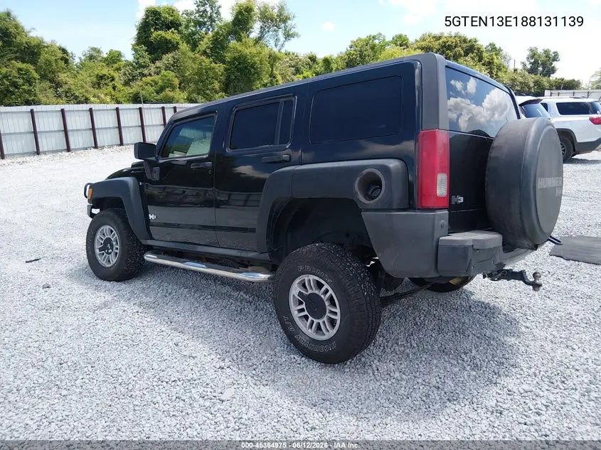 2008 Hummer H3 Suv VIN: 5GTEN13E188131139 Lot: 45364975