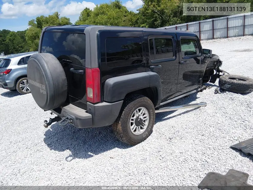 2008 Hummer H3 Suv VIN: 5GTEN13E188131139 Lot: 45364975