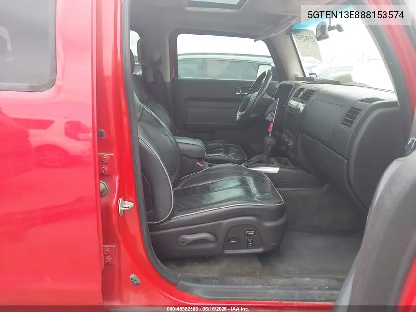 2008 Hummer H3 Suv VIN: 5GTEN13E888153574 Lot: 45382508