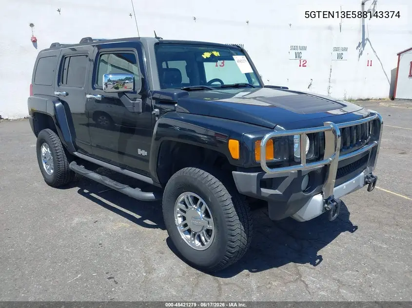 2008 Hummer H3 Suv H3X VIN: 5GTEN13E588143374 Lot: 45421279