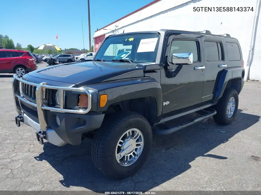 2008 Hummer H3 Suv H3X VIN: 5GTEN13E588143374 Lot: 45421279