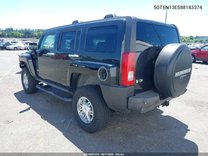 2008 Hummer H3 Suv H3X VIN: 5GTEN13E588143374 Lot: 45421279