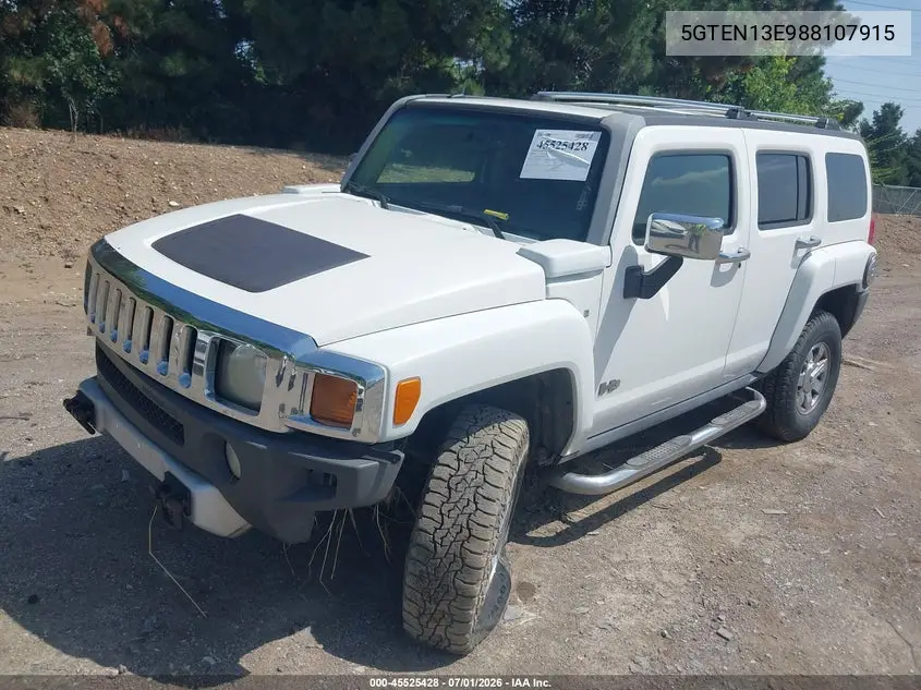 2008 Hummer H3 Suv Luxury VIN: 5GTEN13E988107915 Lot: 45525428