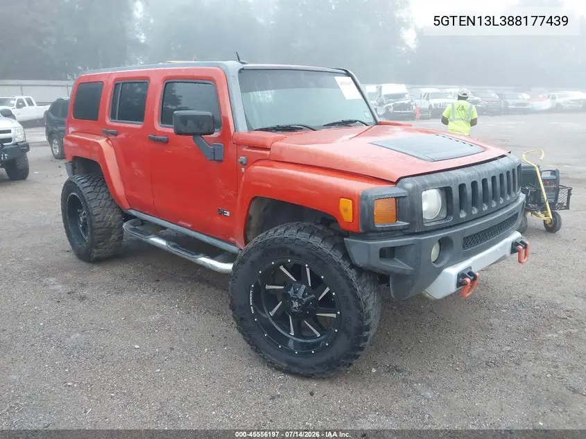 2008 Hummer H3 Suv Alpha VIN: 5GTEN13L388177439 Lot: 45556197
