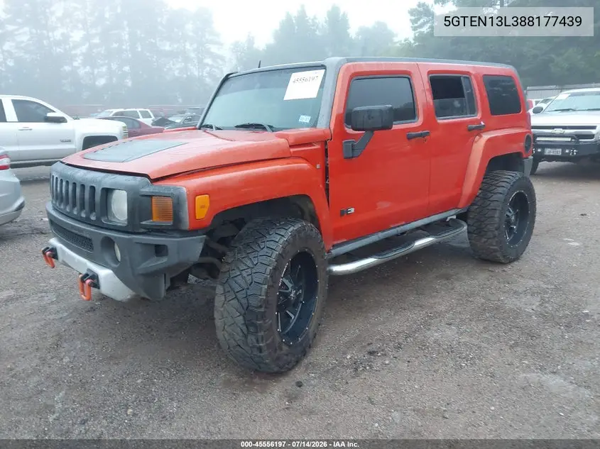 2008 Hummer H3 Suv Alpha VIN: 5GTEN13L388177439 Lot: 45556197