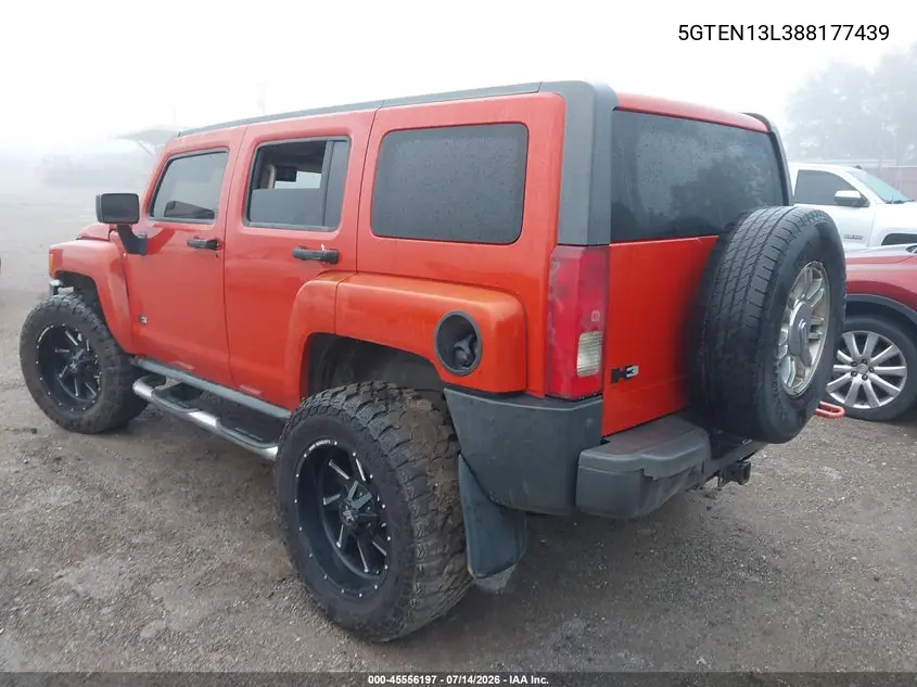 2008 Hummer H3 Suv Alpha VIN: 5GTEN13L388177439 Lot: 45556197