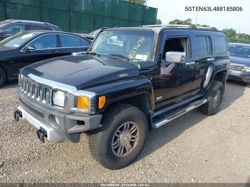 5GTEN63L488185806 2008 Hummer H3 Suv Alpha