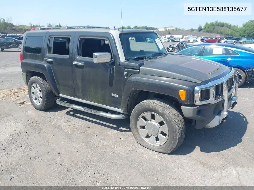 2008 Hummer H3 Suv H3X VIN: 5GTEN13E588135677 Lot: 45611251