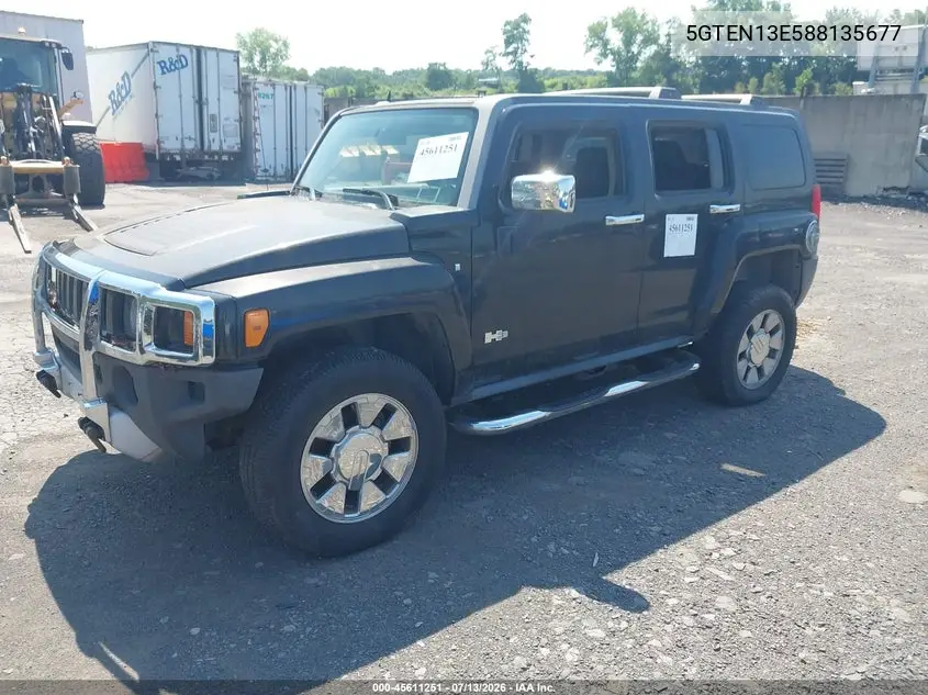 2008 Hummer H3 Suv H3X VIN: 5GTEN13E588135677 Lot: 45611251
