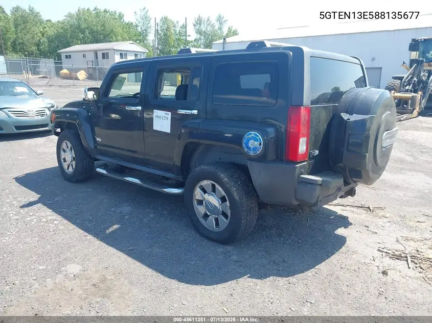 2008 Hummer H3 Suv H3X VIN: 5GTEN13E588135677 Lot: 45611251